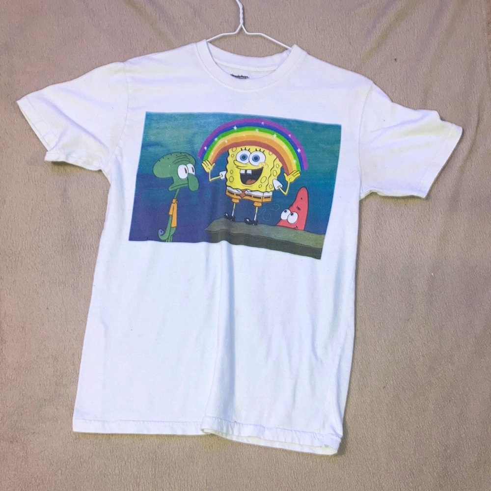 white spongebob shirt